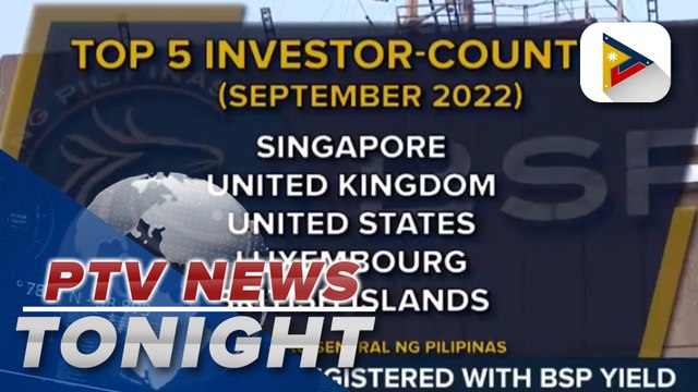 Investments registered with BSP yield net outflows of $367-M in September