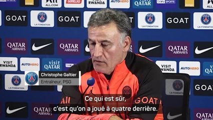 13e j. - Galtier : "La MNM ? Quand il y a cette dynamique, on ne la casse pas"