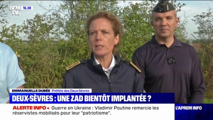 Emmanuelle Dubée, préfète des Deux-Sèvres : "Les personnes rassemblées sont prêtes à commettre des violences"