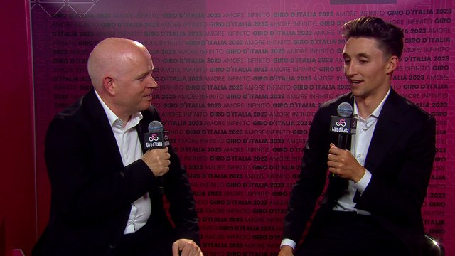 Presentation Giro d'Italia 2023 | Interviews to Hindley, Nibali, Bouwman, Demare and Sobrero