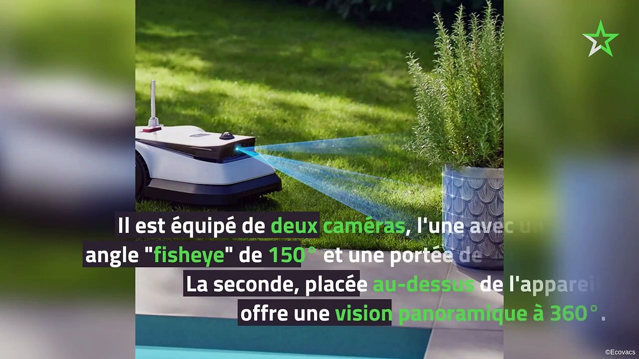 Ecovacs Goat G1 : un robot-tondeuse qui navigue sans câble guide et évite les obstacles