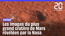 Espace : Les images du plus grand cratère de Mars révélées par la Nasa