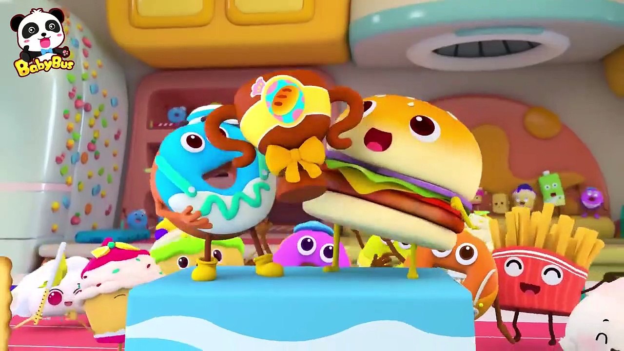 Ai mới là quán quân   Cuộc thi của Hamburger và Bánh Vòng   Hoạt hình thiếu nhi vui nhộn   BabyBus