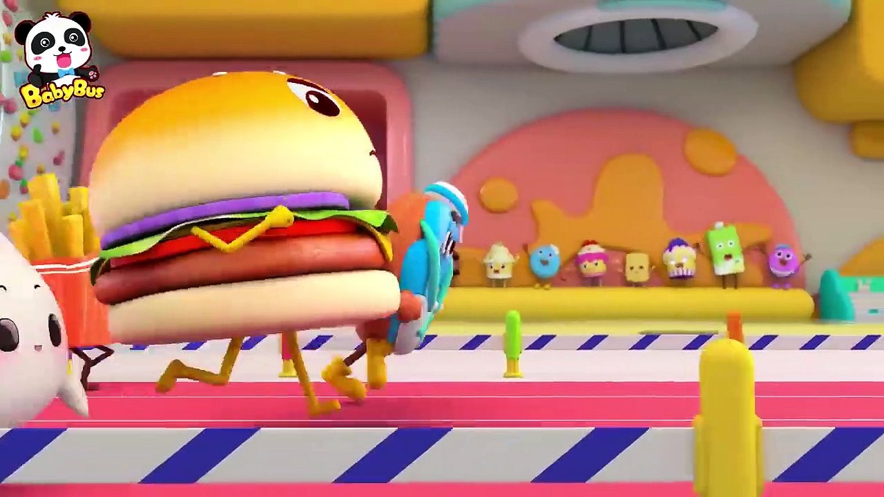 Chạy thoát khỏi những chú kiến   Hamburger và những người bạn   Hoạt hình thiếu nhi   BabyBus