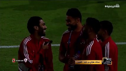 لاعبو الاهلي في الملعب