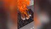 Former Kanye West fan burns Yeezy shoe collection after rapper’s antisemitic remarks