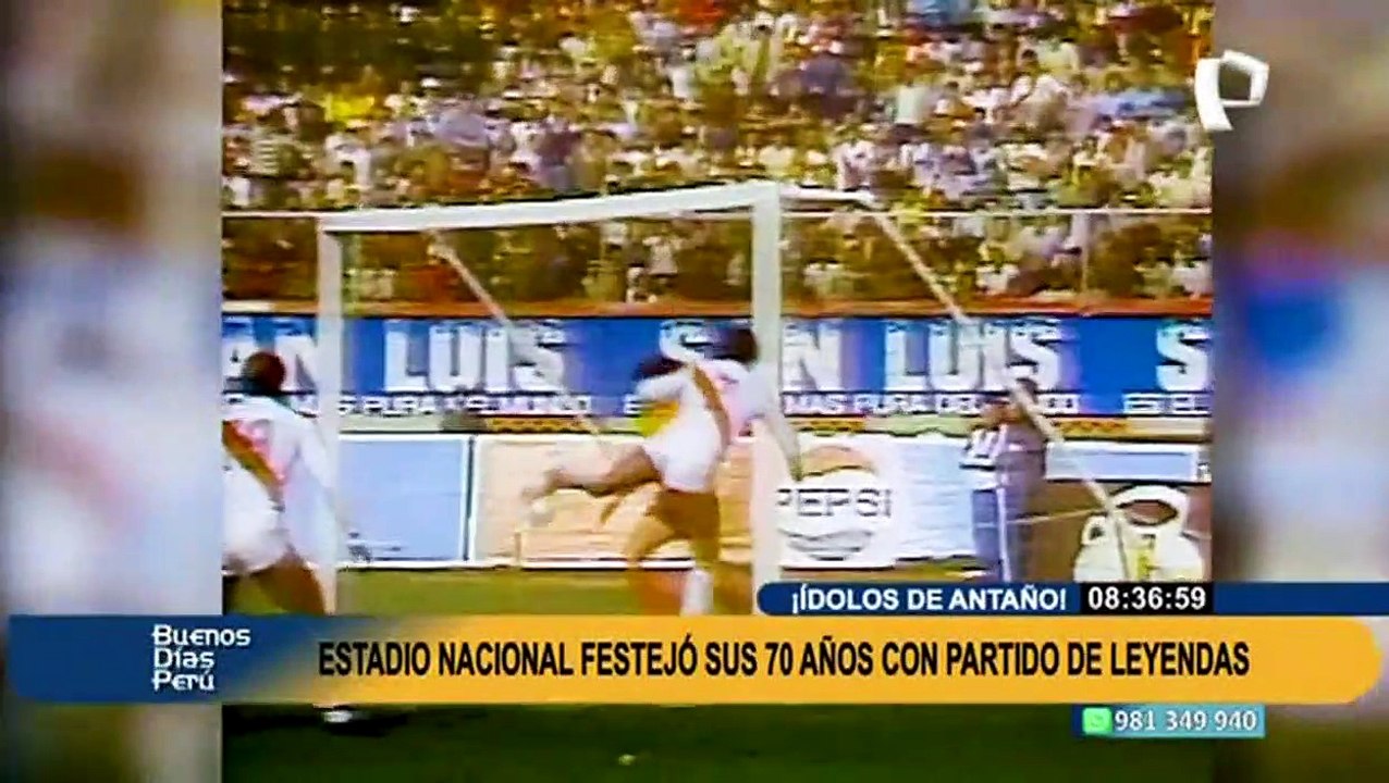 Estadio Nacional celebró sus 70 años con las leyendas de la Bicolor