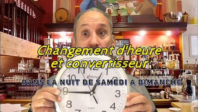 Changement d'heure - Heure d'hiver