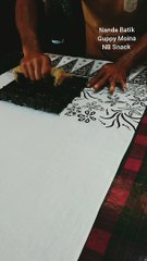 Batik cap motif bunga melati