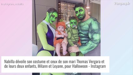 Nabilla et toute sa famille transformés pour Halloween, leurs looks complètement fous !