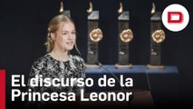 Así ha sido el discurso de la Princesa Leonor durante la entrega de los Premios Princesa de Asturias