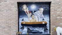 Rishi Sunak shown aboard the 'Titanic' in new Belfast mural