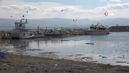 Van Gölü'nde su seviyesinin azalması balıkçıları endişelendirdi