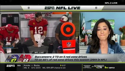 Tom Brady 325 yds, TD off target on 7 passes off target on 17% of passes this season