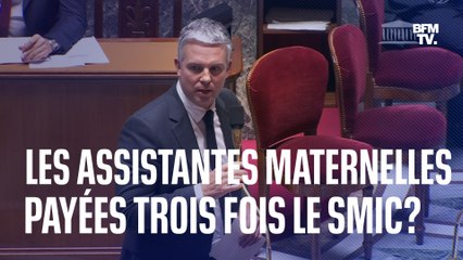 Les assistantes maternelles payées trois fois le Smic? Les oppositions raillent le ministre des Solidarités