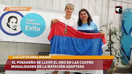 JUEGOS EVITA ILAN GASTÓN SERRA, NADADOR