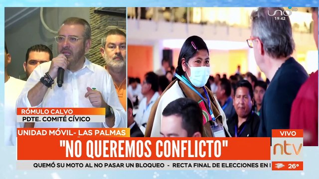 El presidente del comité cívico y el gobernador se pronuncia luego de que termine la Cumbre por el Censo
