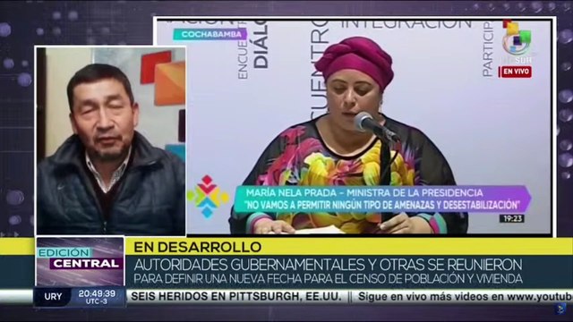 Movimientos sociales apoyan al gobierno nacional de Luis Arce