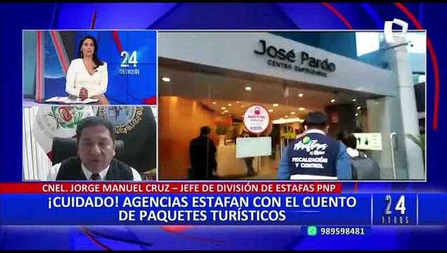 Crnel PNP Cruz, sobre estafas en agencias de viajes: “Ofrecen paquetes que no van a cumplir”