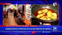 Surquillo: Comerciantes intentan no elevar precios de menús tras alza de insumos