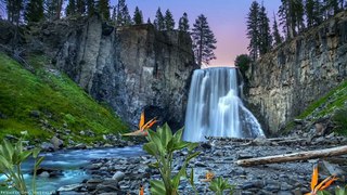 Beautiful Sad & Emotional Piano Music With Natural Waterfall For Relaxation ,Studying ,Peace Of Mind