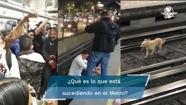 Lo que faltaba, ahora se enfrentan policías y vagoneros en andén del Metro