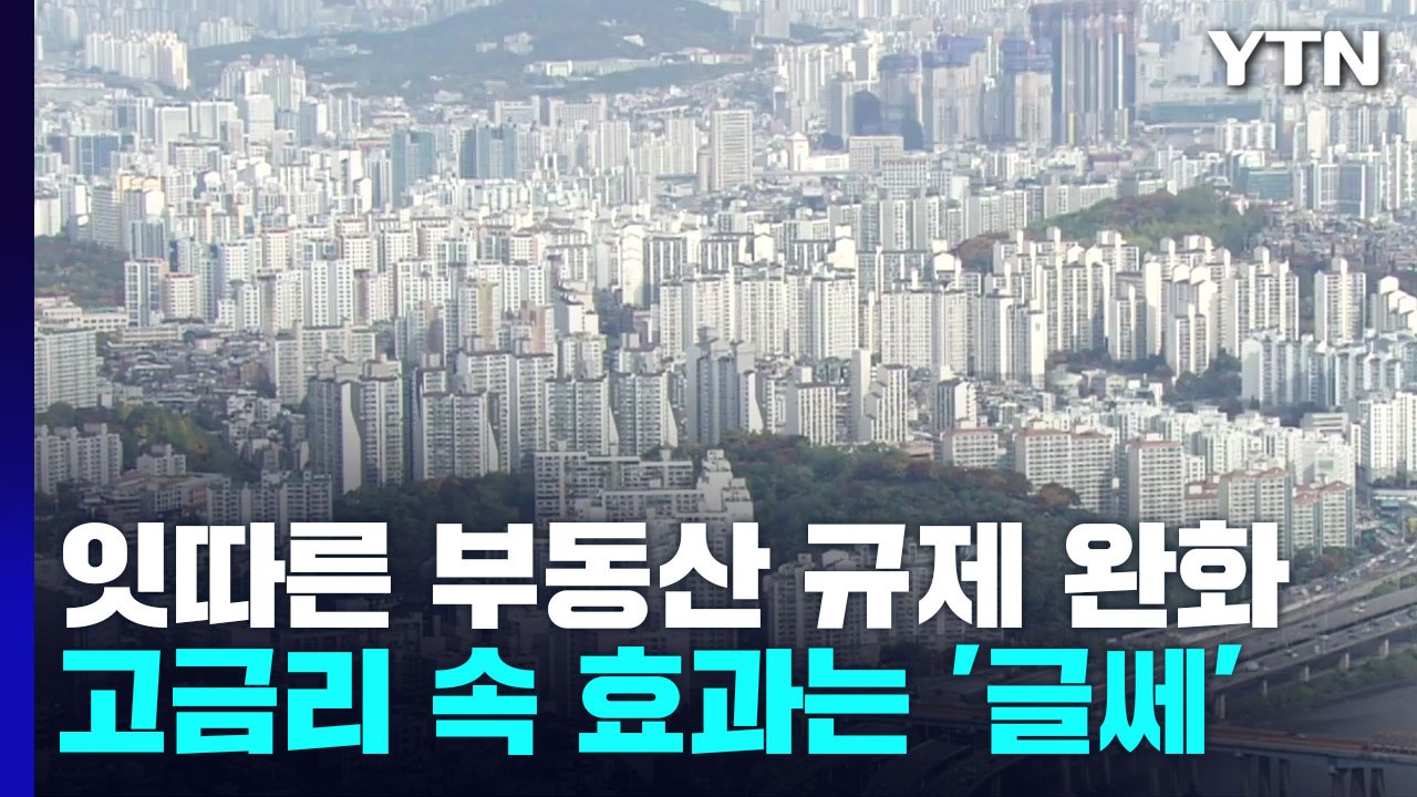 잇따른 부동산 규제 완화...고금리 속 효과는 '글쎄?' / YTN