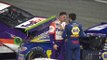 Relive Denny Hamlin, Chase Elliott getting face-to-face at Martinsville