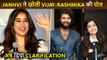 Janhvi Kapoor CLARIFIES Why She Said Vijay Deverakonda is 'Practically Married'