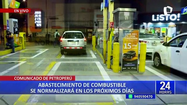 Abastecimiento de combustibles se normalizará en próximos días, afirma Petroperú