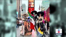 Con charro negro y catrinas, celebran día de muertos en Nueva York