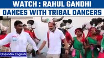 Rahul Gandhi joins tribal dancers after resuming Bharat Jodo Yatra in Telangana | Oneindia News*News