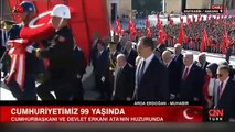 Cumhuriyetimiz 99 yaşında... Cumhurbaşkanı Erdoğan: Bu tarihi günü Togg'un açılışıyla taçlandırıyoruz