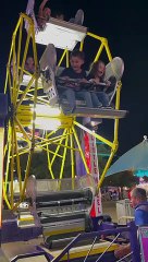 Brother Loves the Mini Ferris Wheel but Daughter Has Different Thoughts