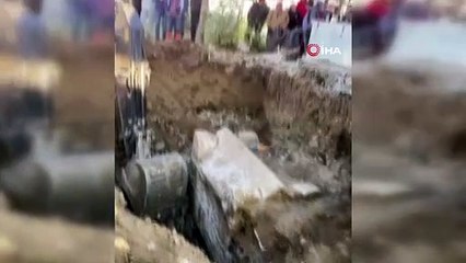Bolu’da inşaat kazısında Roma dönemine ait lahit bulundu