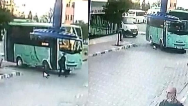 Halk otobüsü şoförü, Emine’yi, yolcuyla tartışırken ezmiş; o anlar kamerada
