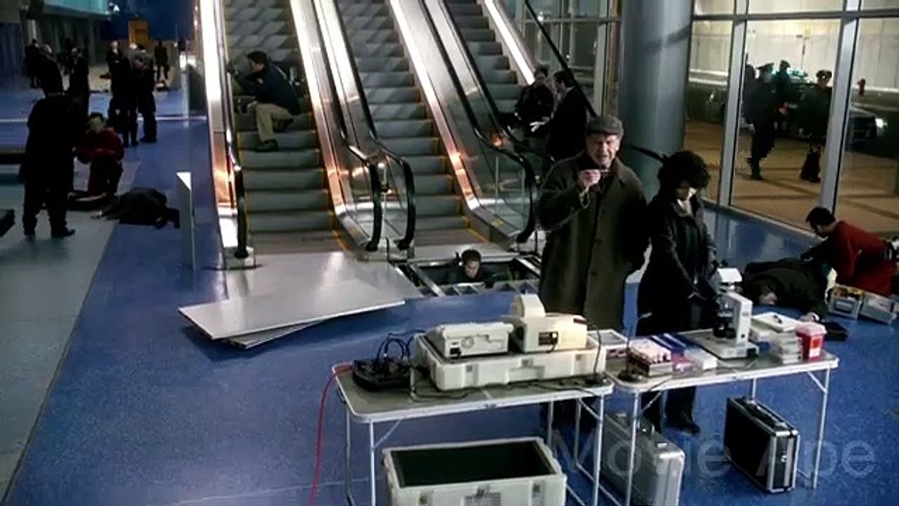 Her body is burning inside, the only way to stop it is to stand still. Sci-Fi TV show.