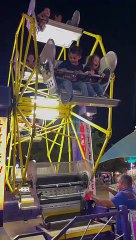 Brother Loves the Mini Ferris Wheel but Daughter Has Different Thoughts