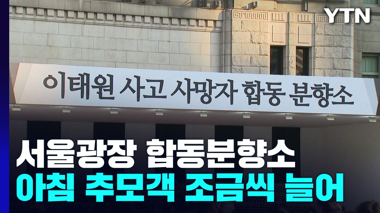 서울광장 합동분향소...아침 추모객 조금씩 늘어 / YTN