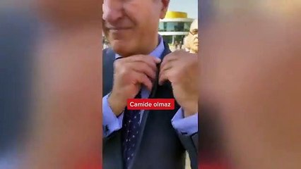 Yine yaptı yapacağını! Sarıgül'den cami girişinde görülmemiş şov