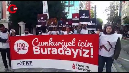 FKF ve Devrim Hareketi'nden Kadıköy'de 29 Ekim yürüyüşü