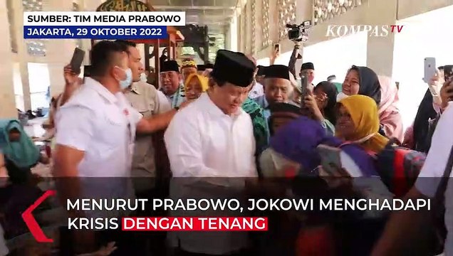 Prabowo: Saya Saksi Jokowi Pimpin Indonesia dengan Tenang di Tengah Krisis!