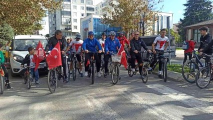 Bafra'da "4. Cumhuriyet Bayramı Bisiklet Turu" düzenlendi