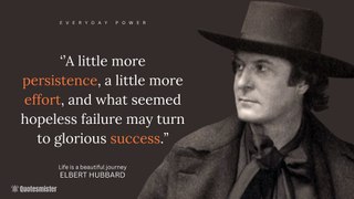 Most Famous Elbert Hubbard Quotes about life success | Quotesmister