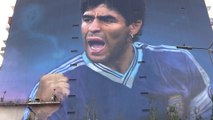 El rostro de Maradona roza la 