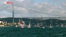 Cumhurbaşkanlığı Uluslararası Yat Yarışları Cumhuriyet Kupası İstanbul Boğazı'nda yapıldı