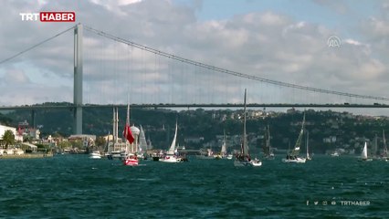 Cumhurbaşkanlığı Uluslararası Yat Yarışları Cumhuriyet Kupası İstanbul Boğazı'nda yapıldı