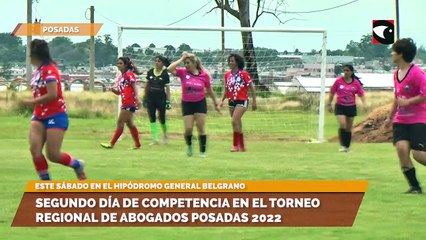 Segundo día de competencia en el Torneo Regional de Abogados Posadas 2022
