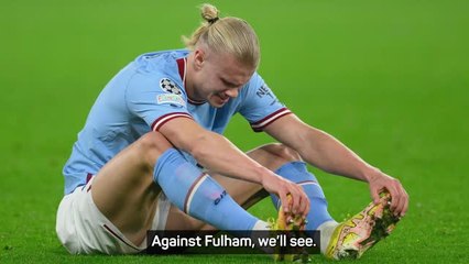 Guardiola rules out Erling Haaland for Champions League clash