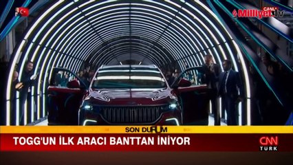 Download Video: İlk araç banttan indi! Cumhurbaşkanı Erdoğan Togg'un direksiyonunda